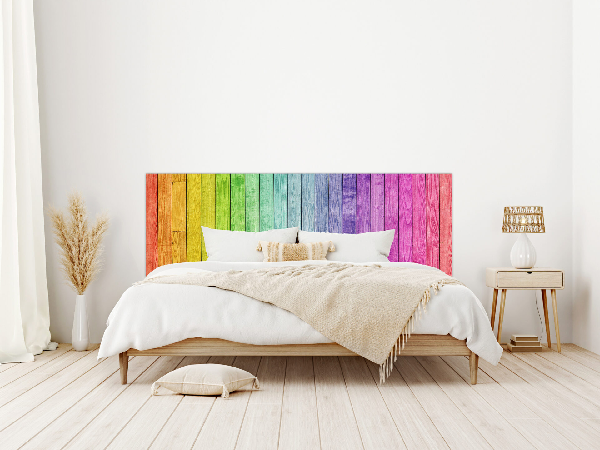 testeria letto in pvc effetto legno