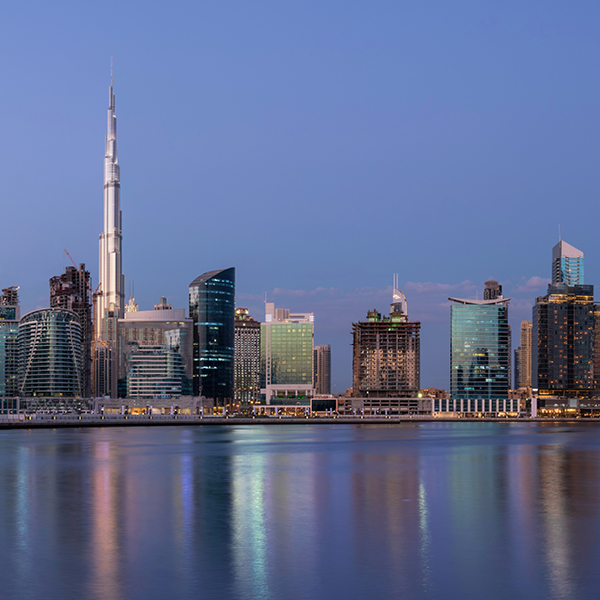 Dubai Skyline evening