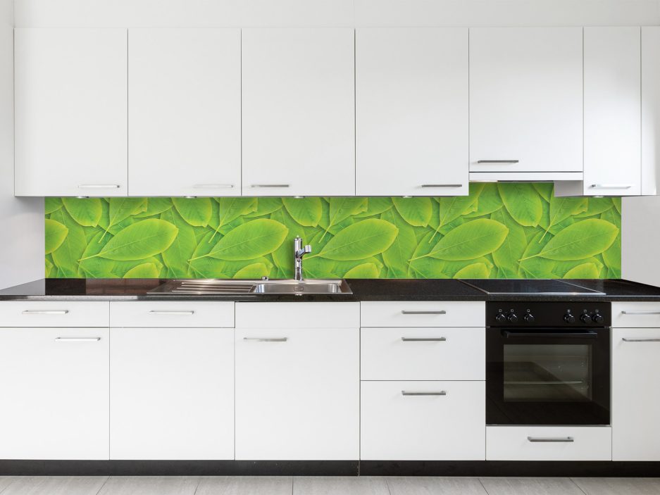 Paraschizzi cucina Foglie - Foglie verdi
