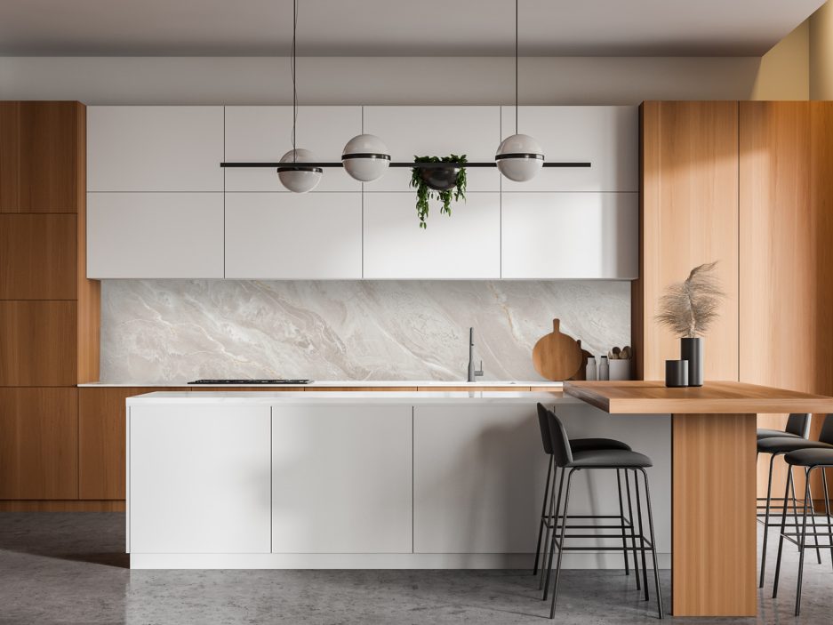 Paraschizzi cucina Marmo - Perlato