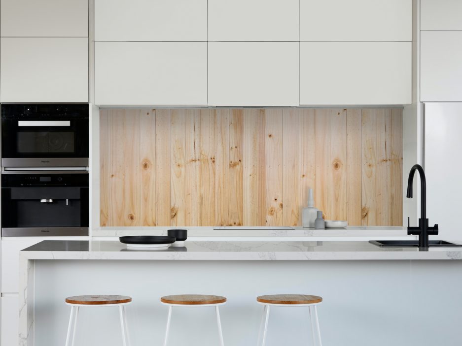 Paraschizzi cucina "Legno Abete"