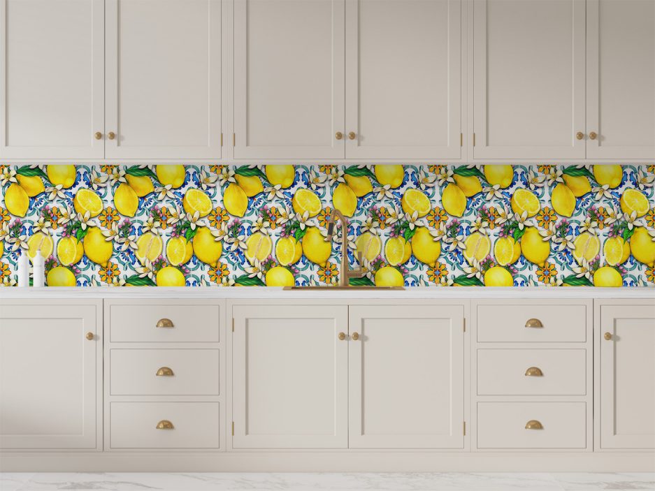 Paraschizzi cucina Lemon Tiles