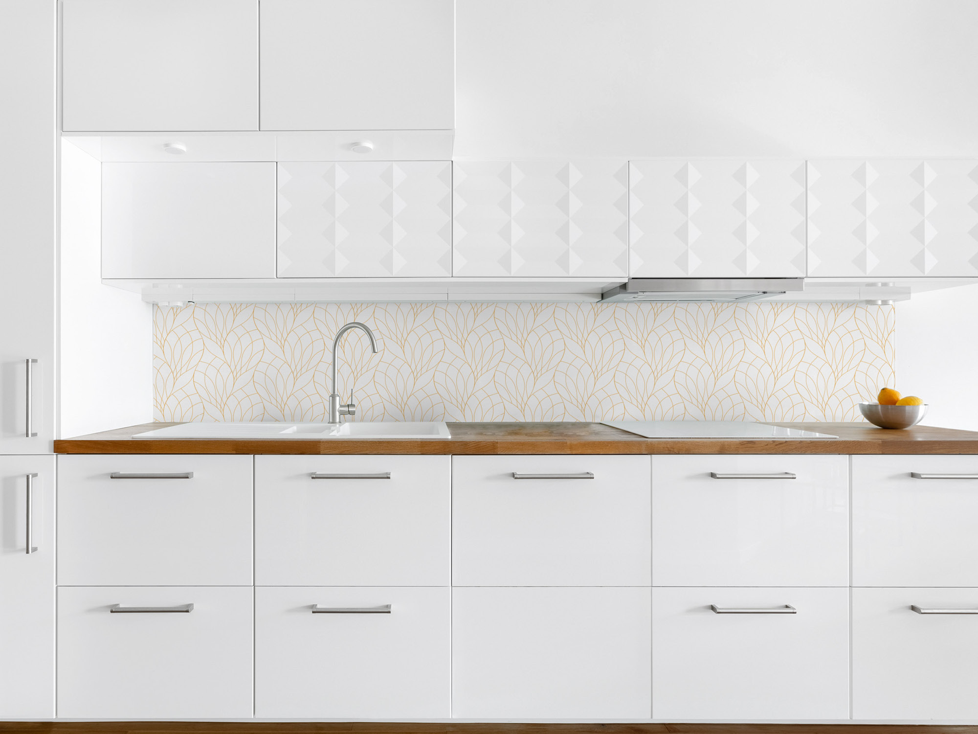 Paraschizzi cucina moderno minimal leaves