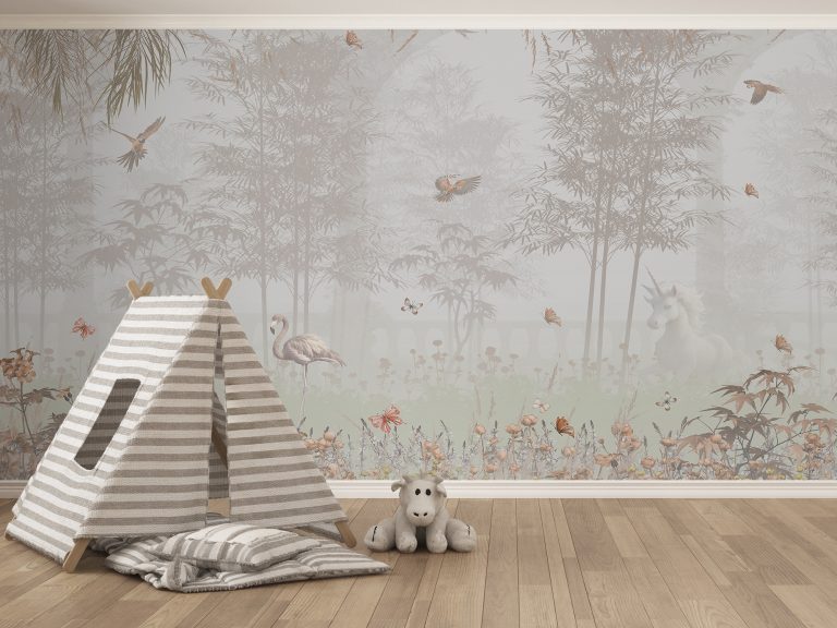 carta da parati bambini bosco incantato