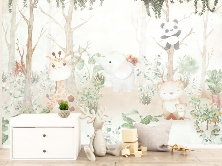 carta da parati bambini "boschetto" - LIZEA