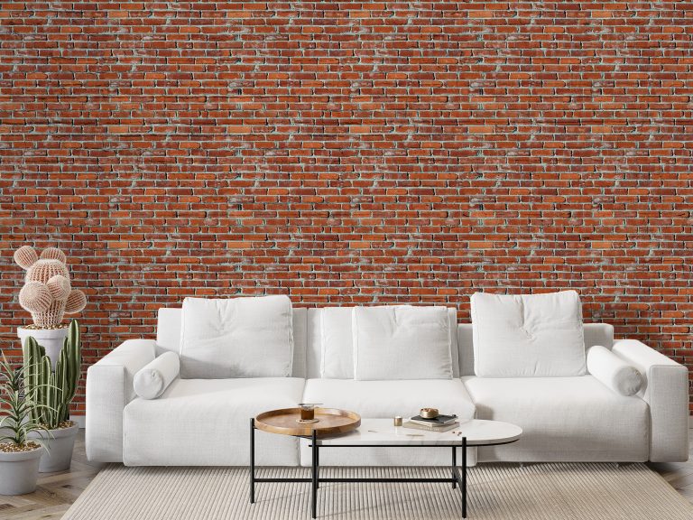 Pannelli murali effetto mattoni rossi