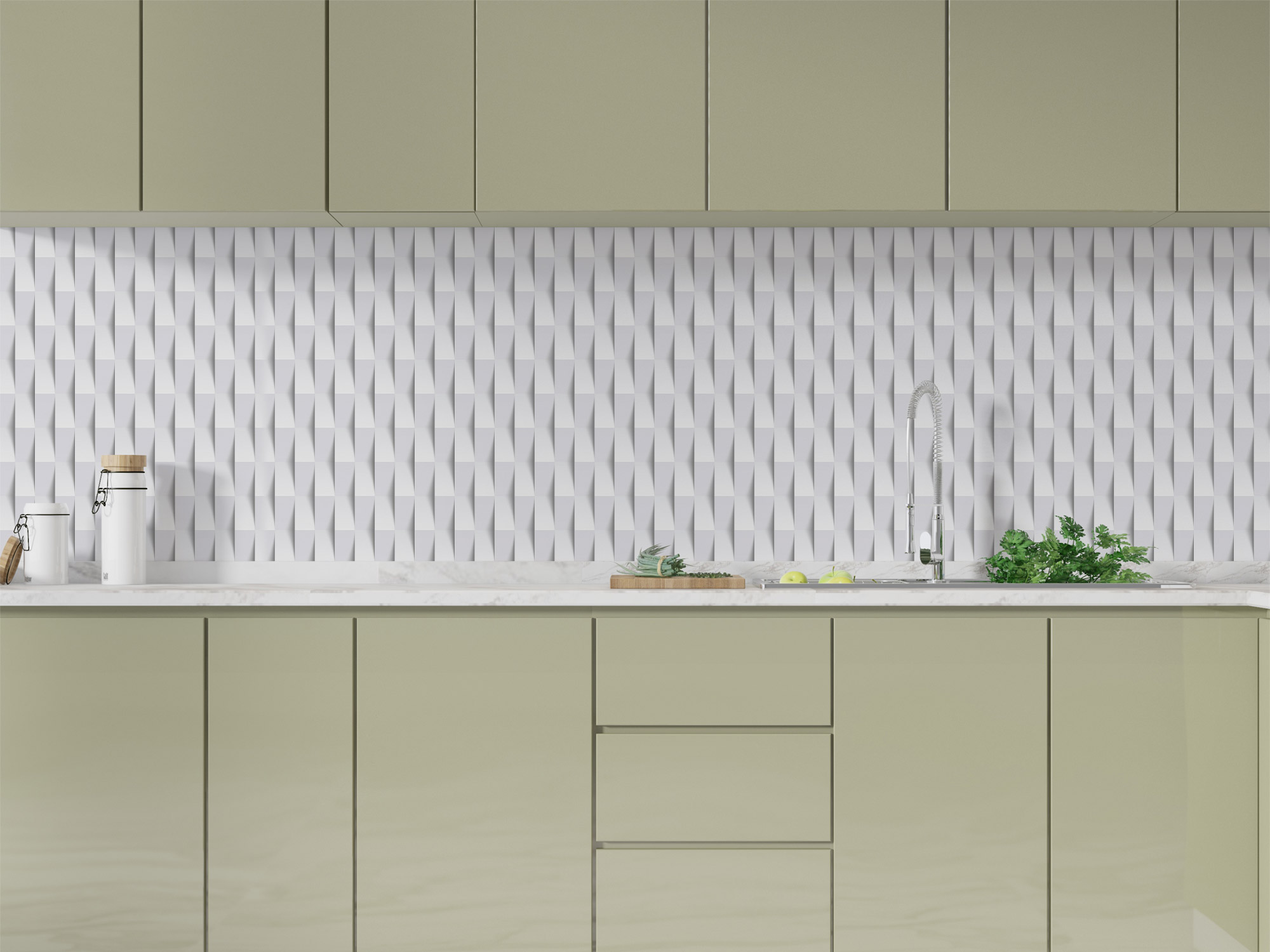 Paraschizzi cucina effetto 3D